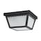 Nuvo Lighting 12W 9" LED Carport Flush 3K Dim, Black Finish with Frosted Glass 62/1572 - alternate 3